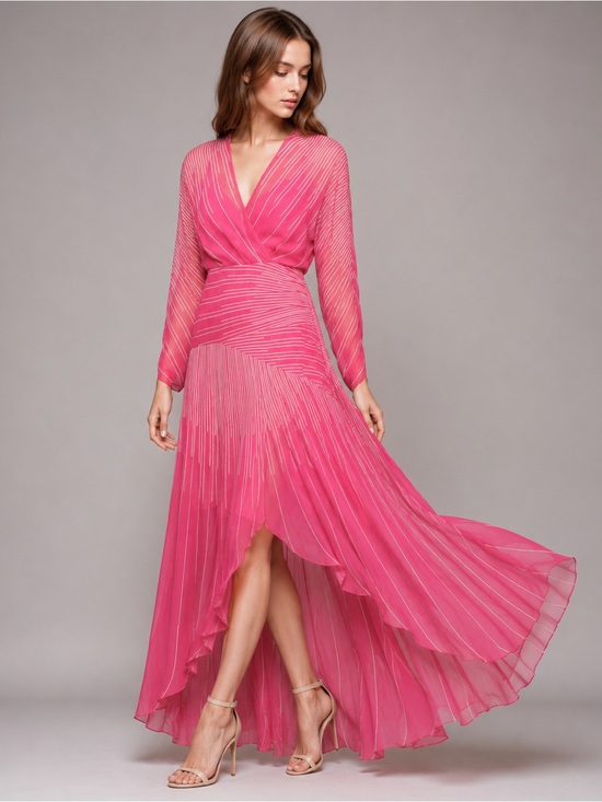 BCBGMaxAzria Dresses & Skirts - BCBGMaxazria Longsleeve Ruffle Coctail Dress Size 10